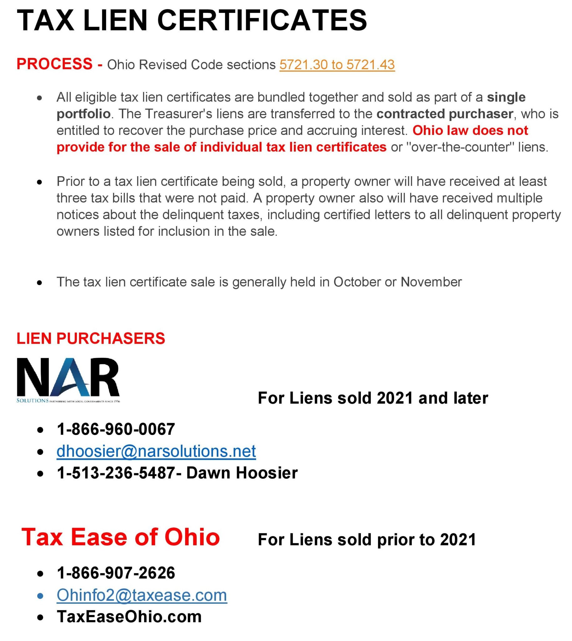 Scott County Tax Liens